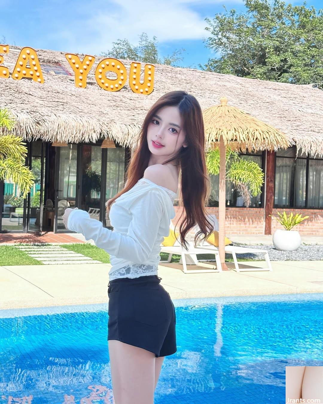 “Jin WenJing Wen” có khuôn mặt nhỏ nhắn, thanh tú và hoàn hảo, bộ ảnh nóng bỏng quá hôi (10P) - Ảnh 8