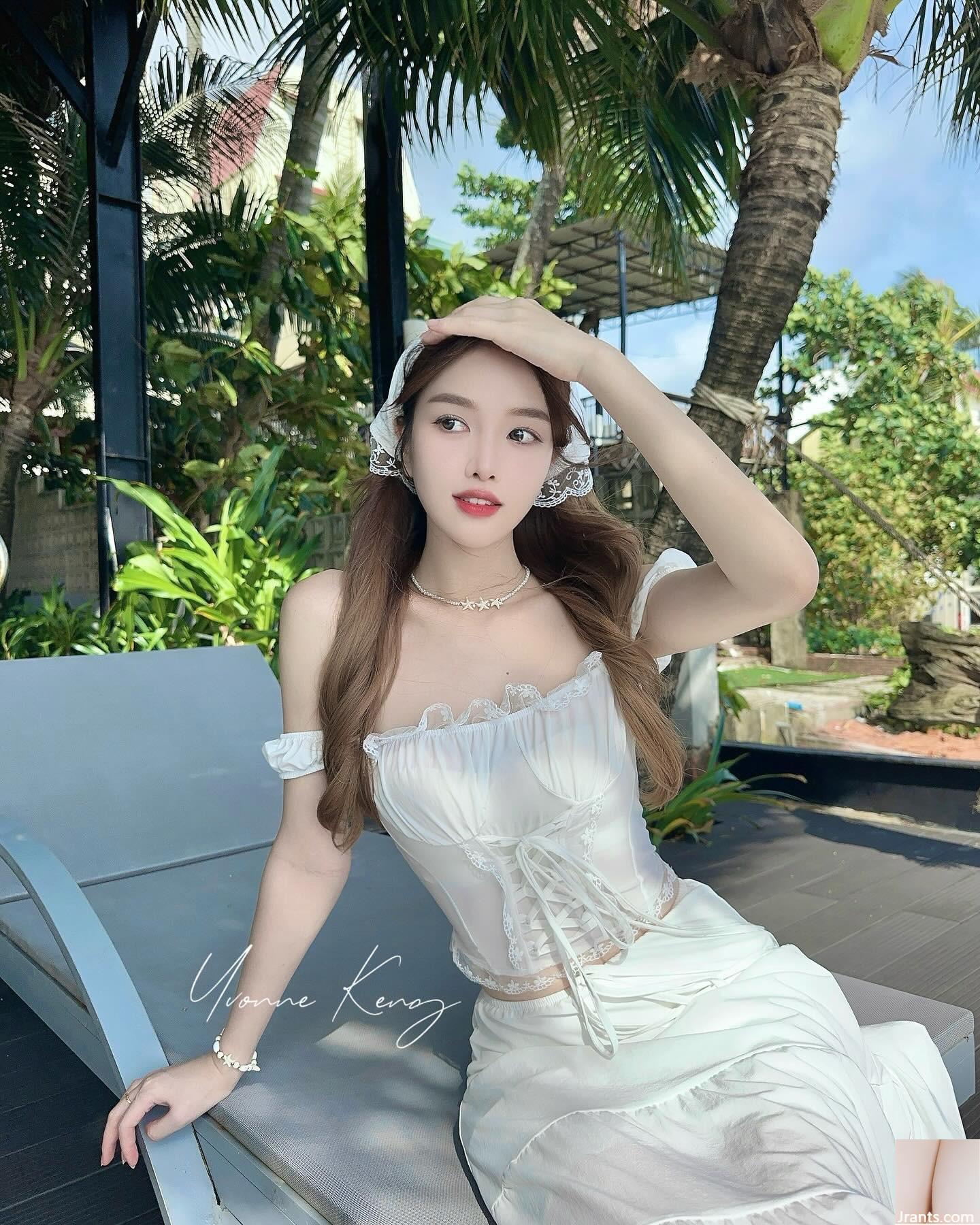 Một bộ trang phục cắt thấp “Yvonne_Keng” trắng như tuyết khiến cho sự cám dỗ của cư dân mạng rất thú vị (10p) - Ảnh 4