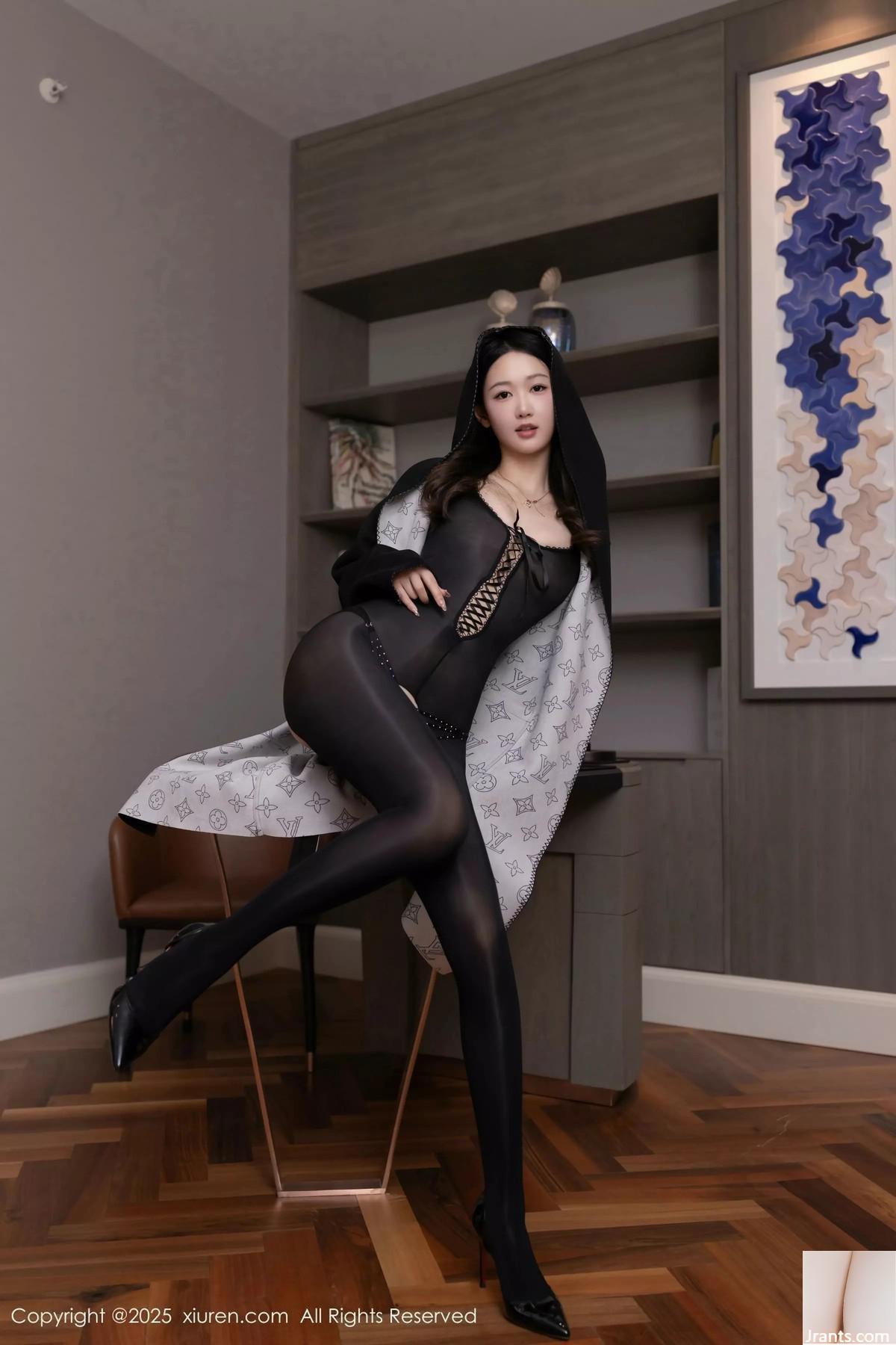.XiuRen) 2025.03.17 Vol.10030 Tang Anqi, hình ảnh hoàn chỉnh của lụa đen và chân đẹp (79p) - Ảnh 9