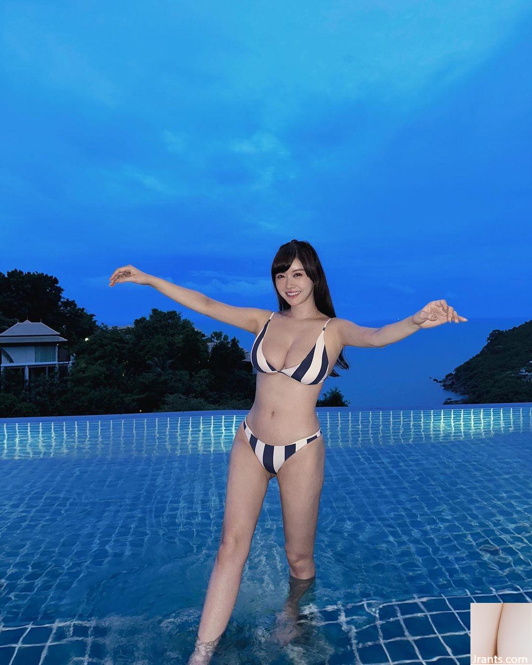 Người phụ nữ xinh đẹp và ngực nhất “Yao Caichen Ines” giới thiệu bộ đồ bơi phải cẩn thận khi bật ra vũ khí (10p) - Ảnh 7