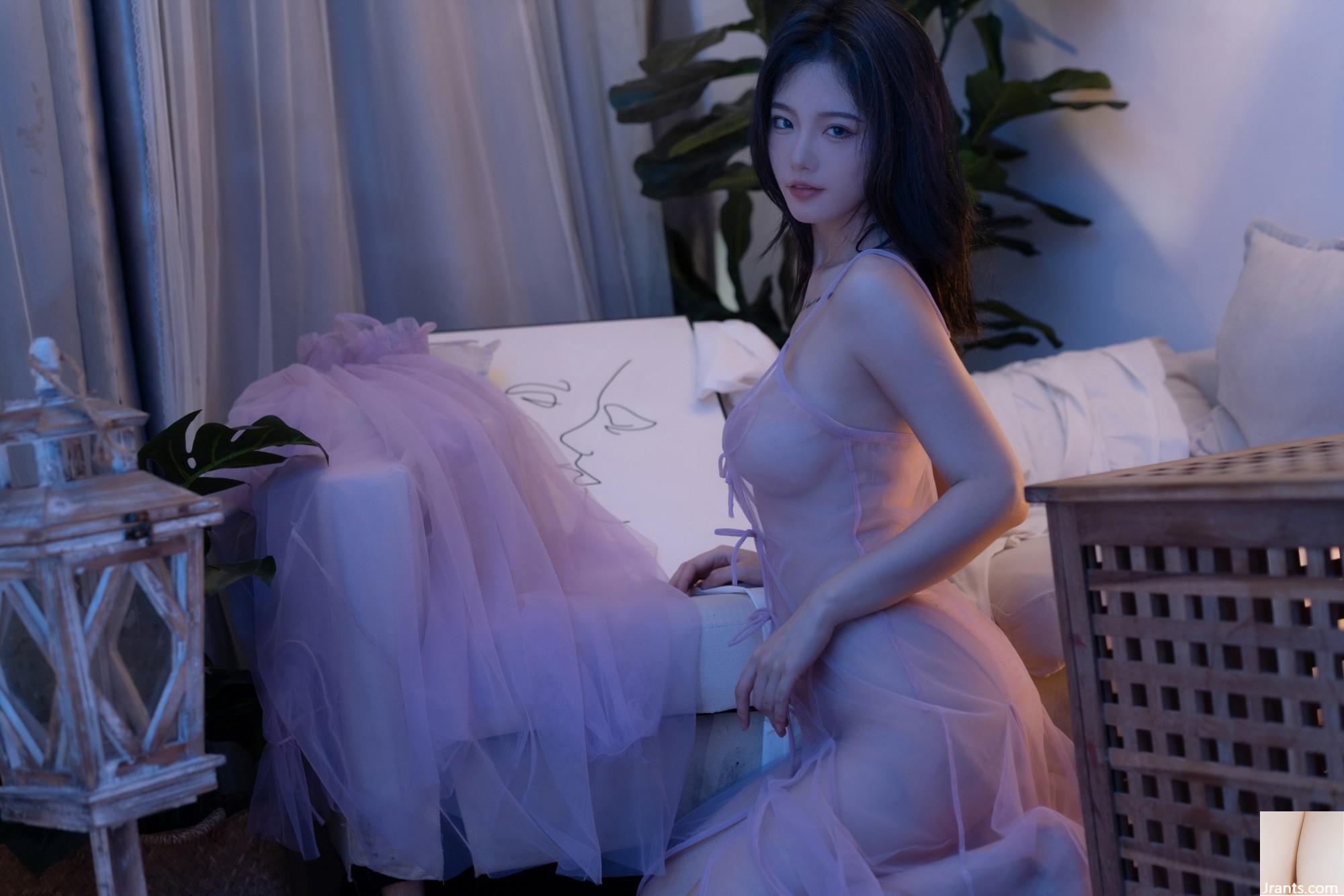 Taoliang ah ngôi nhà màu tím trang trí (25p) - Ảnh 7