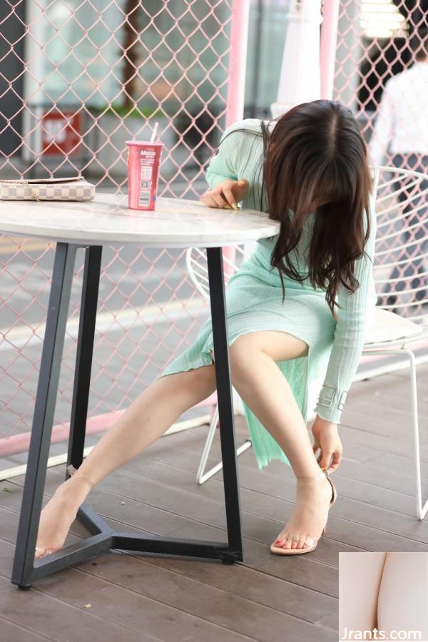 Vẻ đẹp đô thị Zhizhi Sexy Light Green Hip Váy (100p) - Ảnh 6