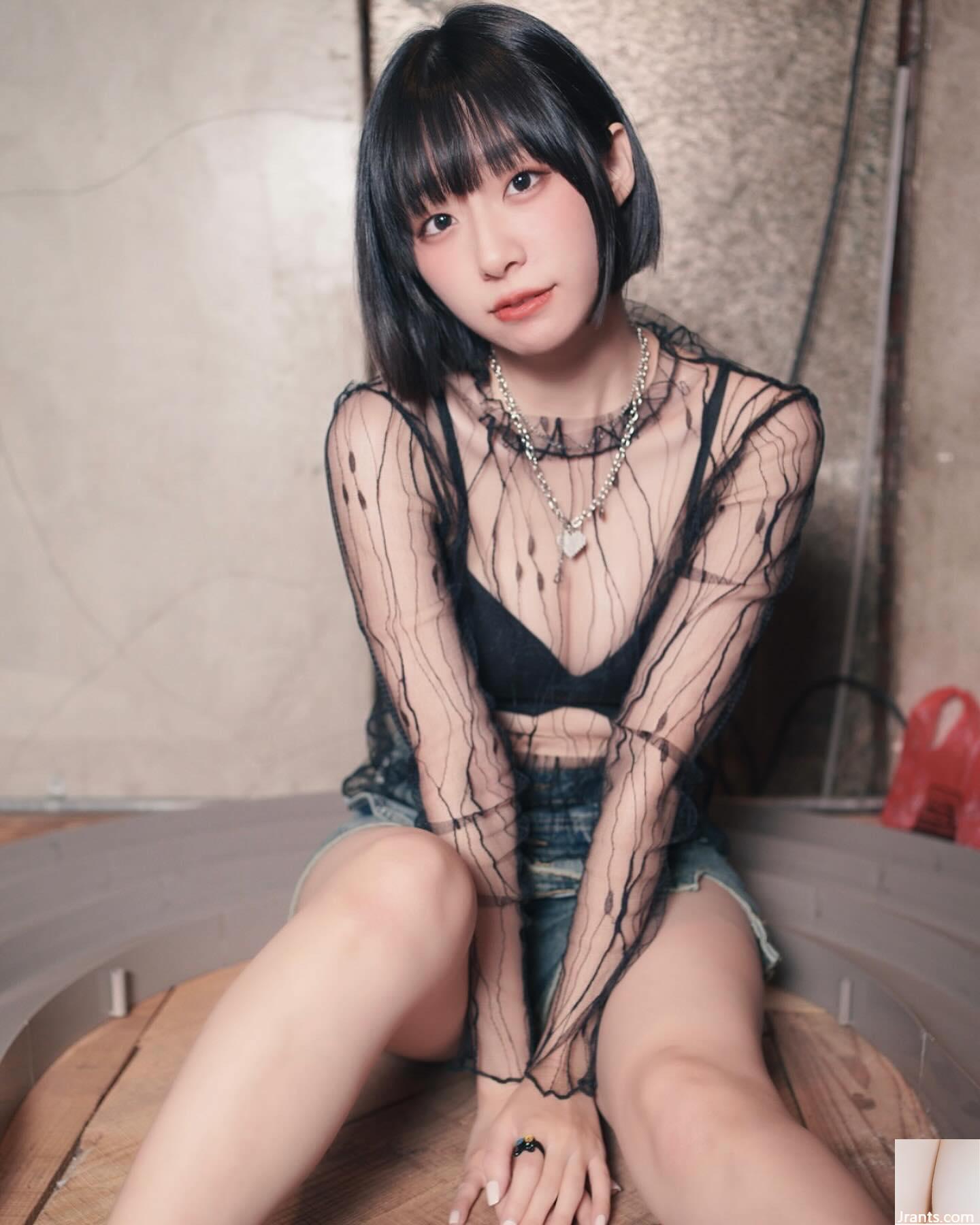 Cô gái xinh đẹp với đôi mắt điện “gạo cake_mibin” có bầu không khí ngọt ngào và đáng yêu (23p) - Ảnh 11