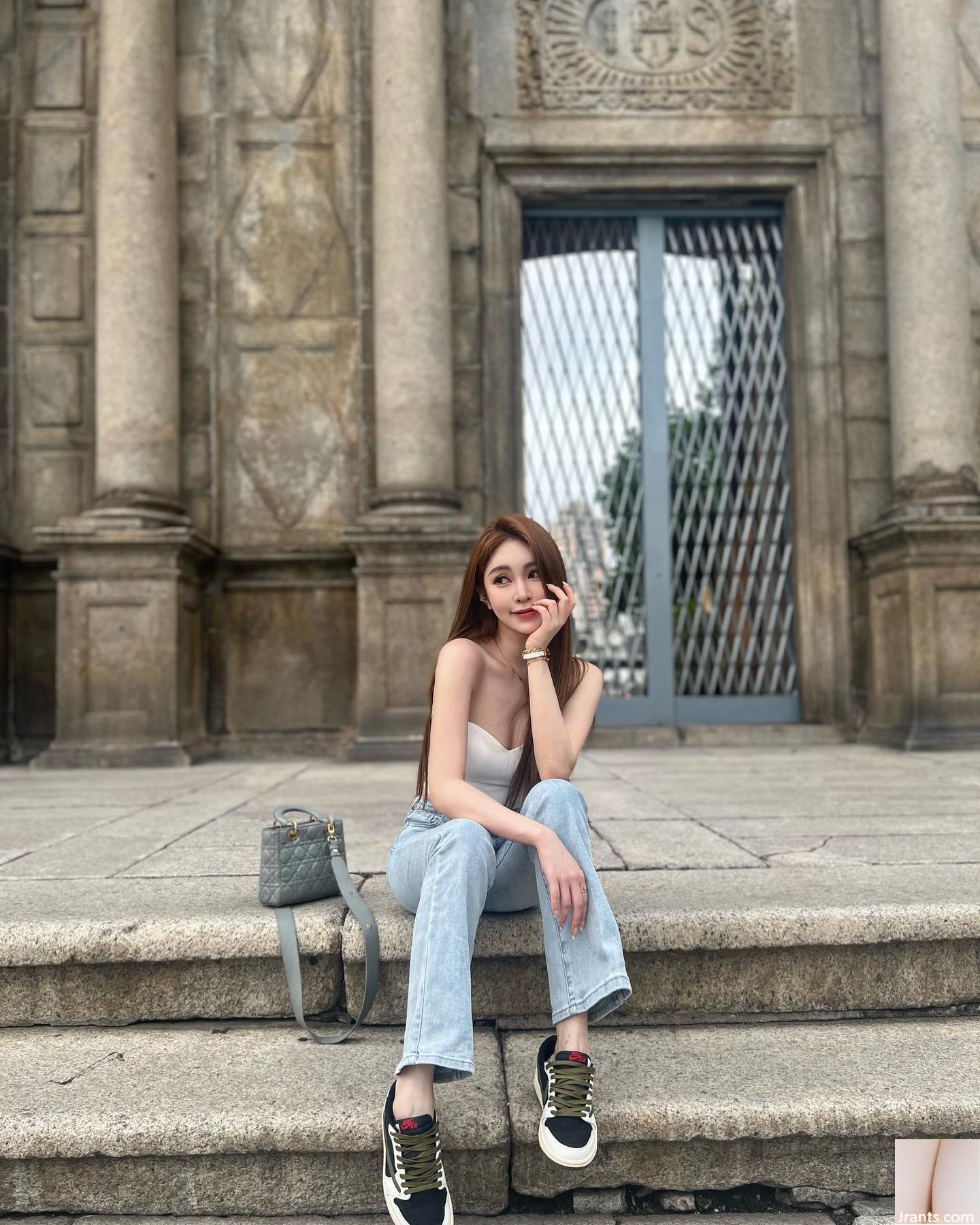 Sức chịu đựng quá mạnh “Yuyu_cai_rain” đường cong rãnh sâu đầy đủ (26p) - Ảnh 16