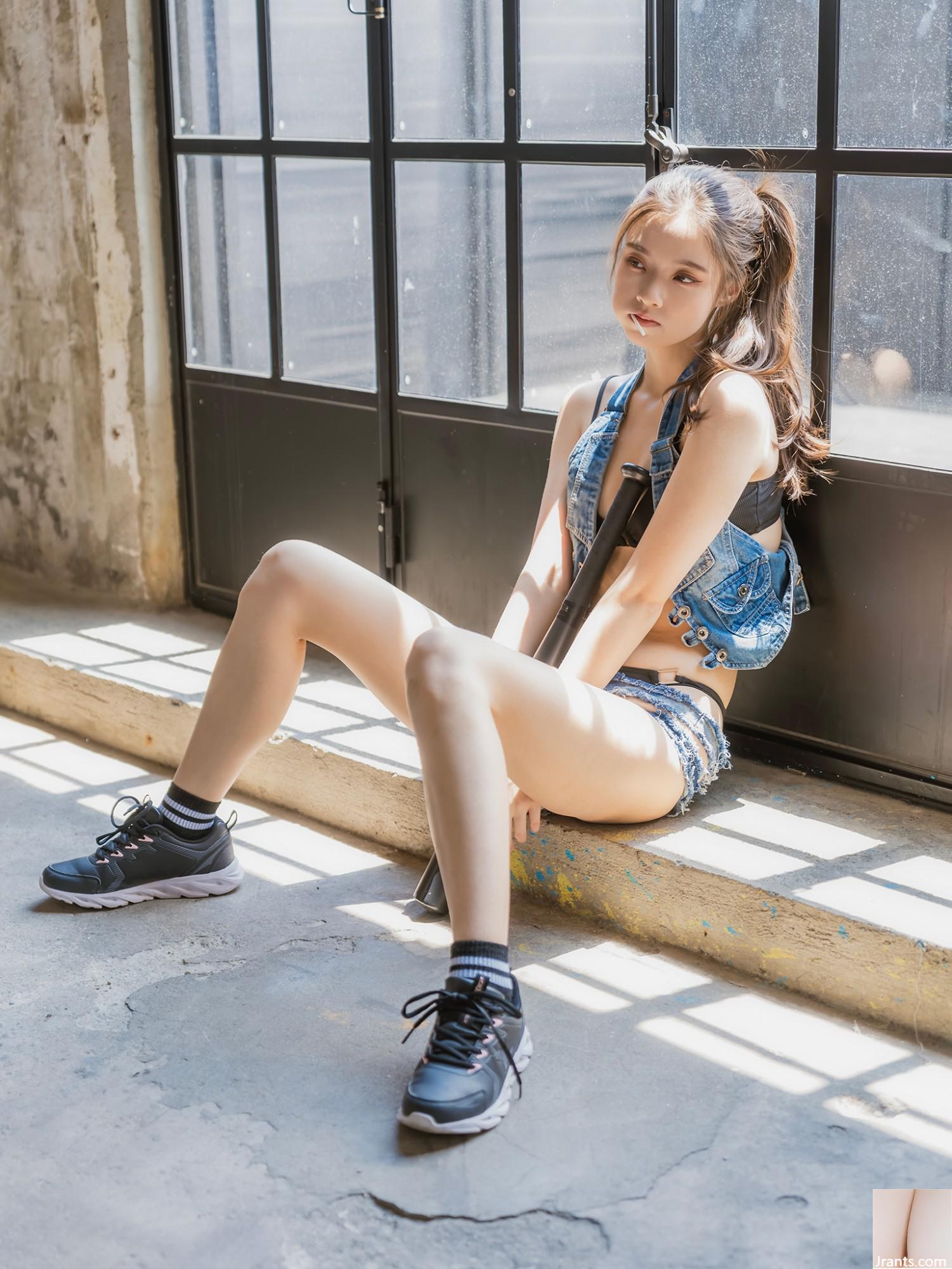 (Người mẫu Hồng Kông) Áo tắm phong cách công nghiệp denim (29P) - Ảnh 11