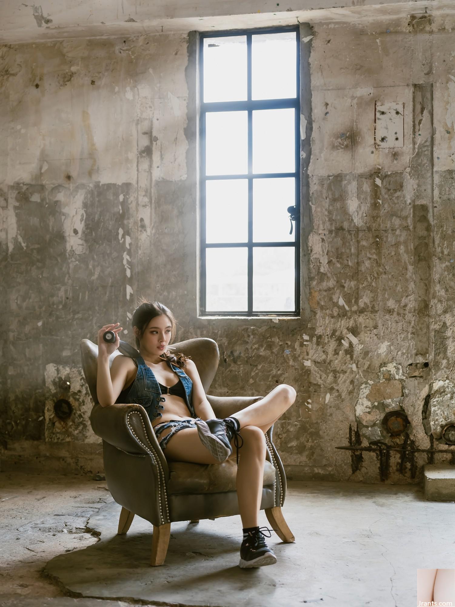 (Người mẫu Hồng Kông) Áo tắm phong cách công nghiệp denim (29P) - Ảnh 19