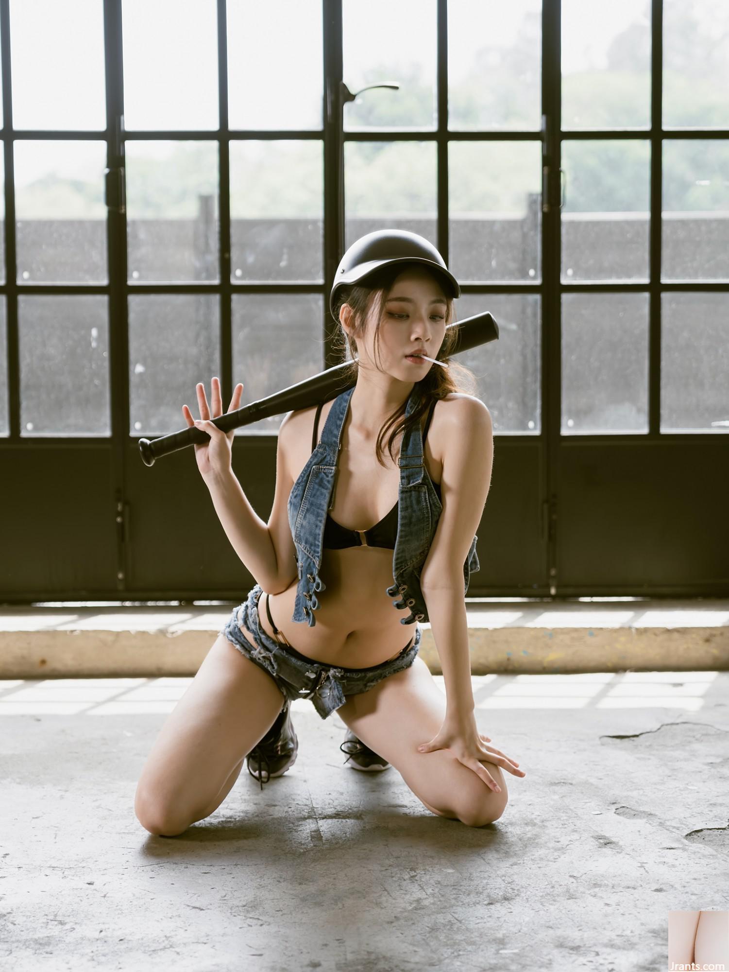 (Người mẫu Hồng Kông) Áo tắm phong cách công nghiệp denim (29P) - Ảnh 8