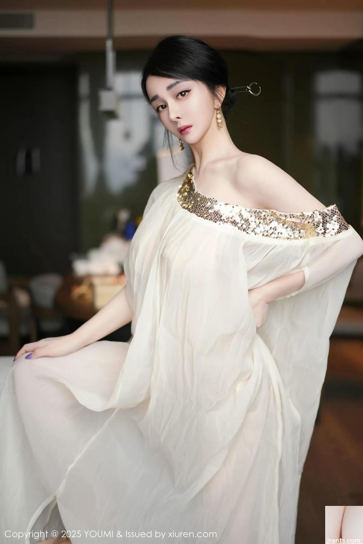 (YouMi) 2025.04.25 Vol.1132 Mặt dây chuyền vàng Yuner (62P) - Ảnh 3