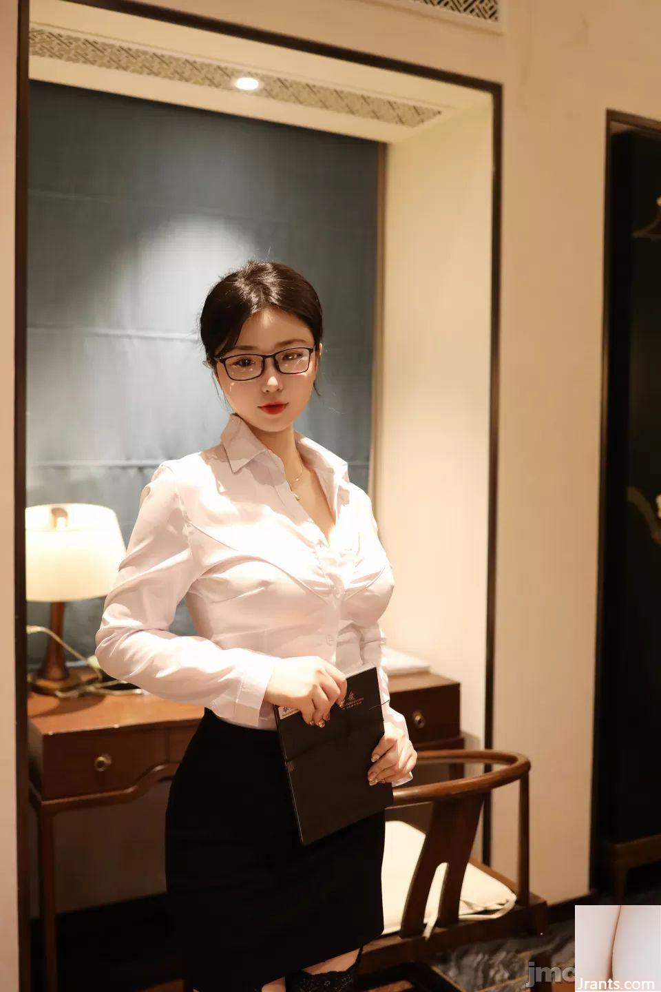 XiuRen Phiên bản mua trong ứng dụng Chen Xiaohua Business Wear OL (60P) - Ảnh 3