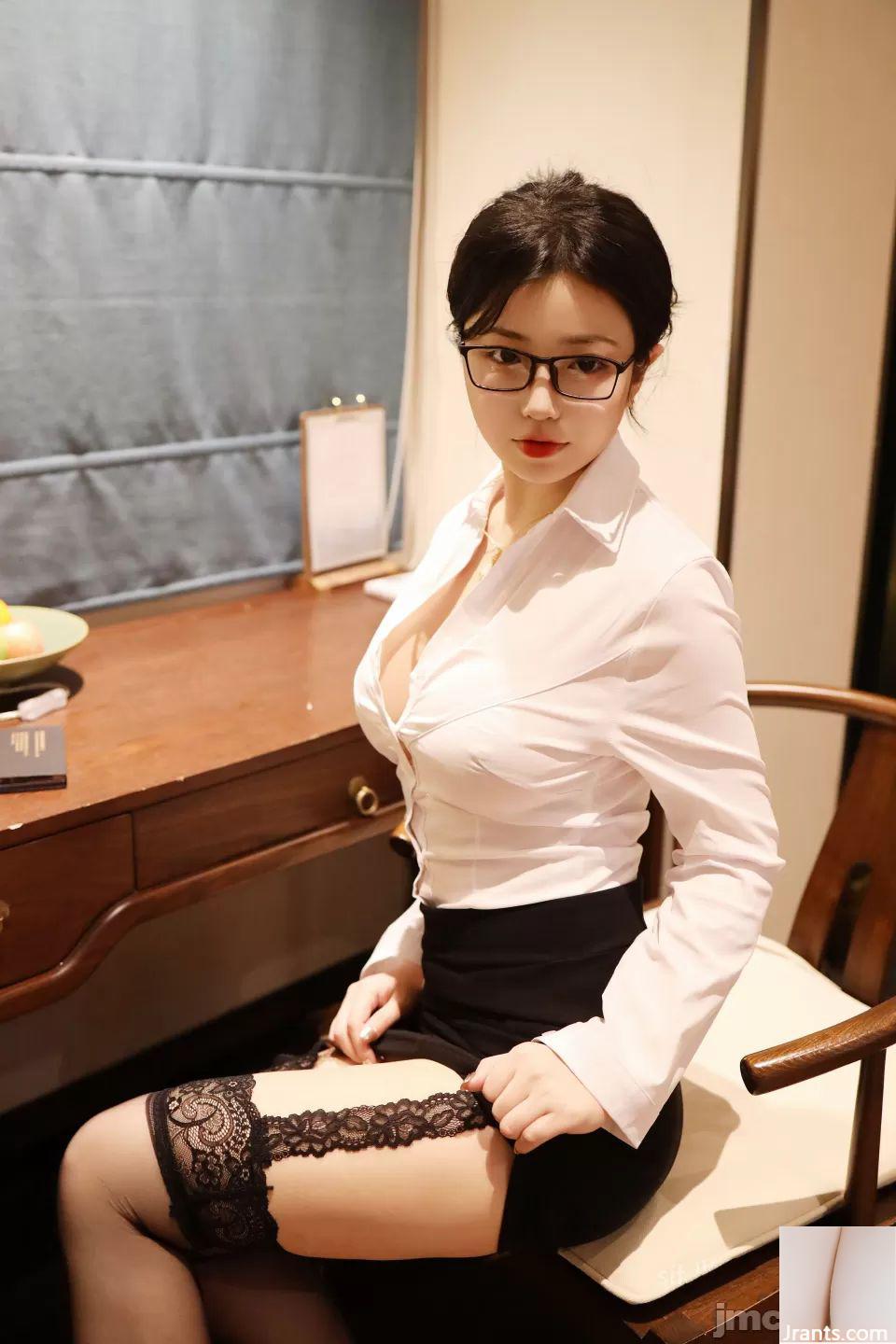 XiuRen Phiên bản mua trong ứng dụng Chen Xiaohua Business Wear OL (60P) - Ảnh 5