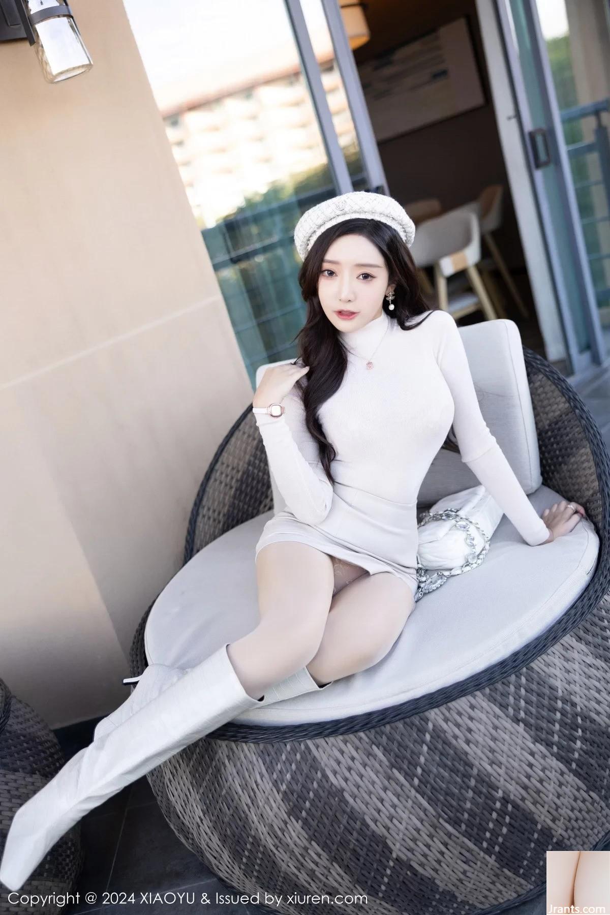 XiaoYu) Vol.1194 Nữ thần Wang Shengyao yanni váy trắng gợi cảm để lộ nội y màu hồng với ảnh da thịt siêu mỏng quyến rũ (78P) - Ảnh 19