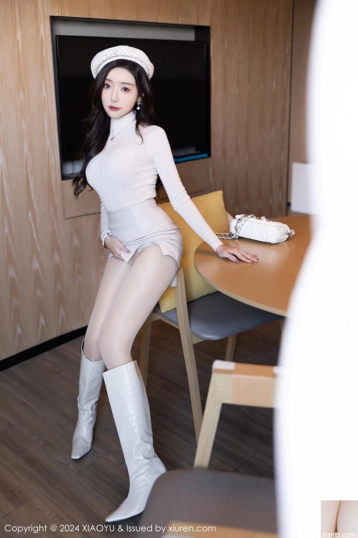 XiaoYu) Vol.1194 Nữ thần Wang Shengyao yanni váy trắng gợi cảm để lộ nội y màu hồng với ảnh da thịt siêu mỏng quyến rũ (78P) - Ảnh 24