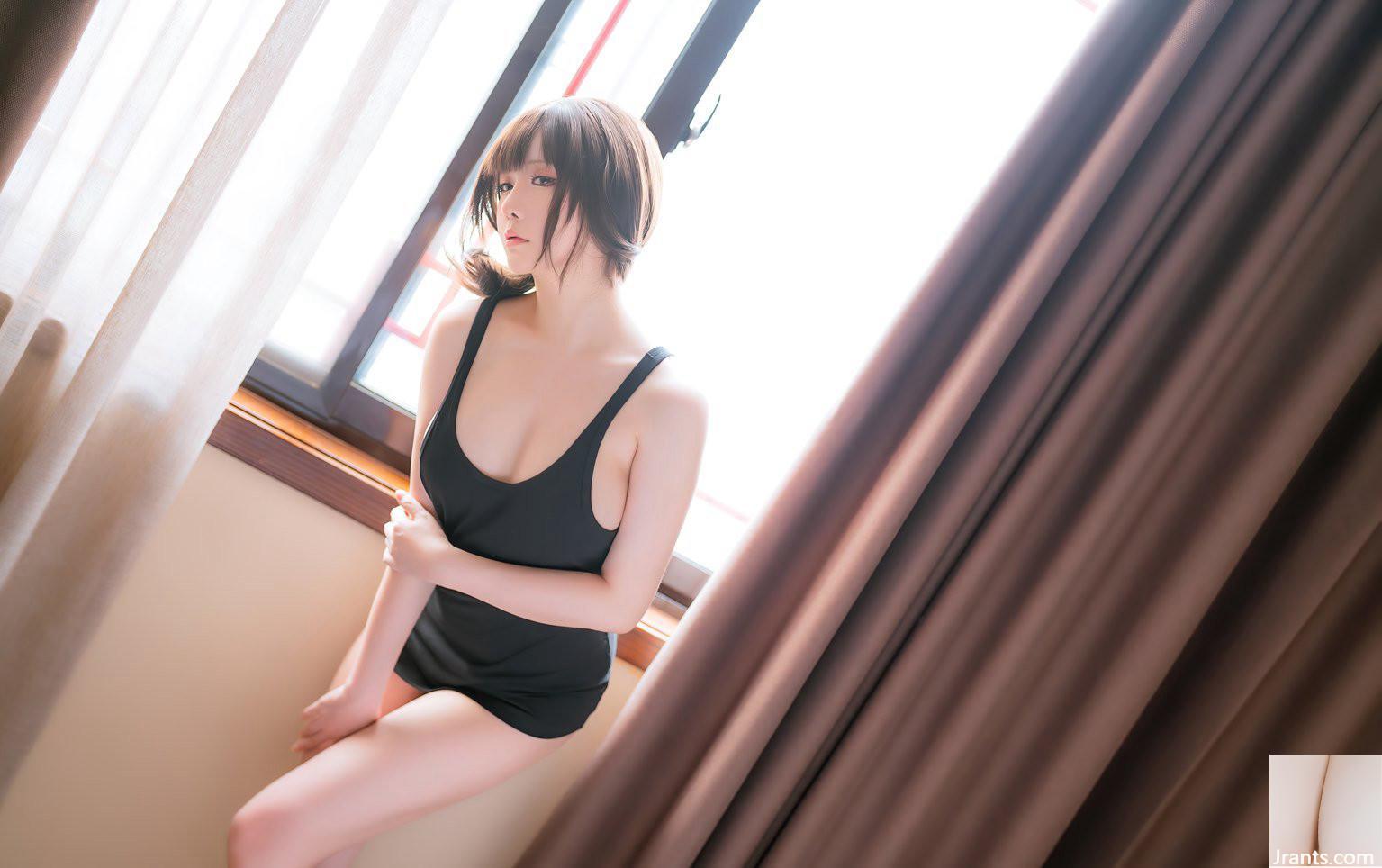 Ngôi sao Zhiqian Sexy Black Stockings và bộ ngực to lớn hấp dẫn ảnh cosplay da trắng và mềm (23p) - Ảnh 3