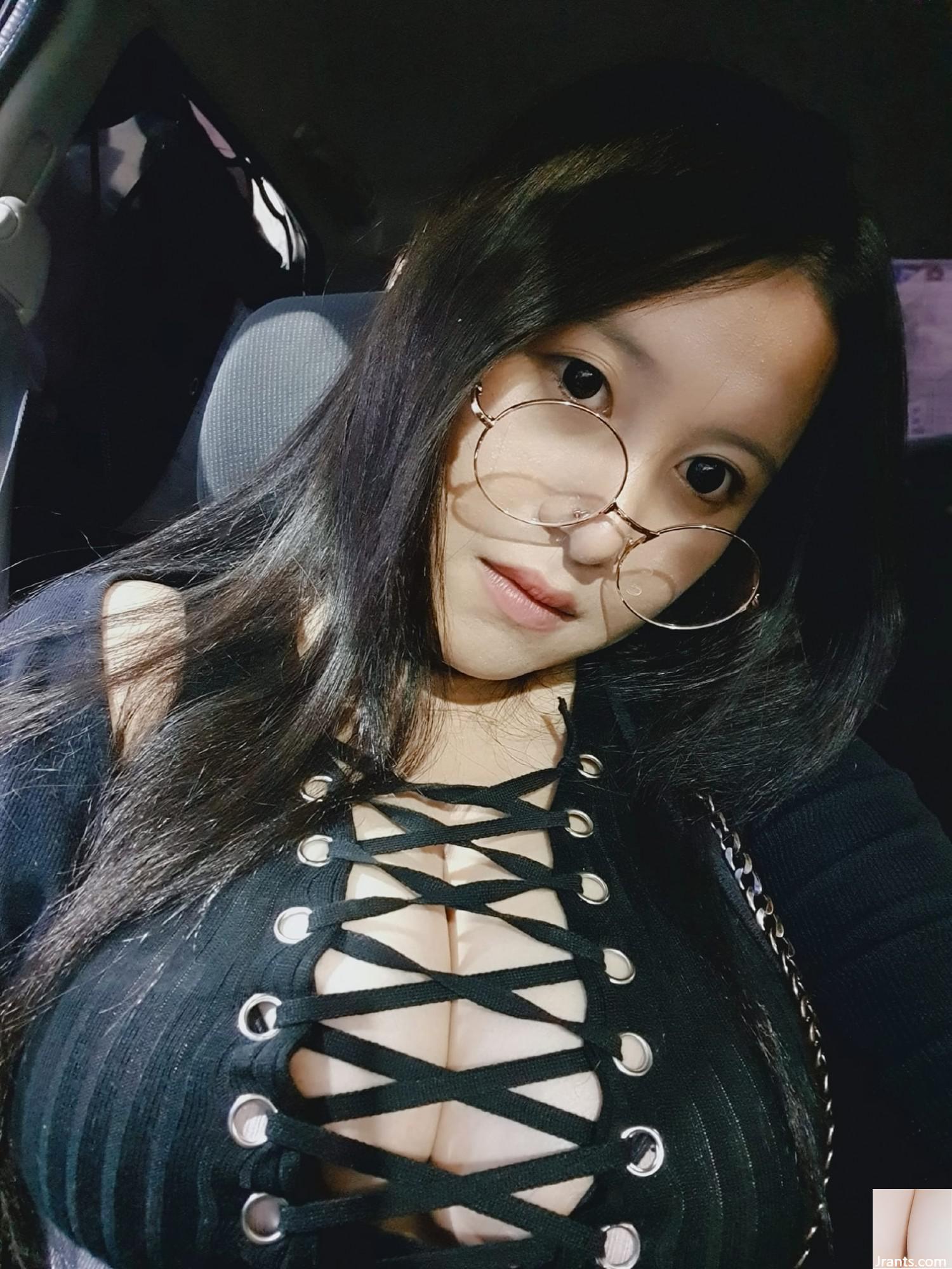 Mikyo, một cô gái lớn ngực lớn, người đã từng gây ra cảm giác trên Facebook (5p)