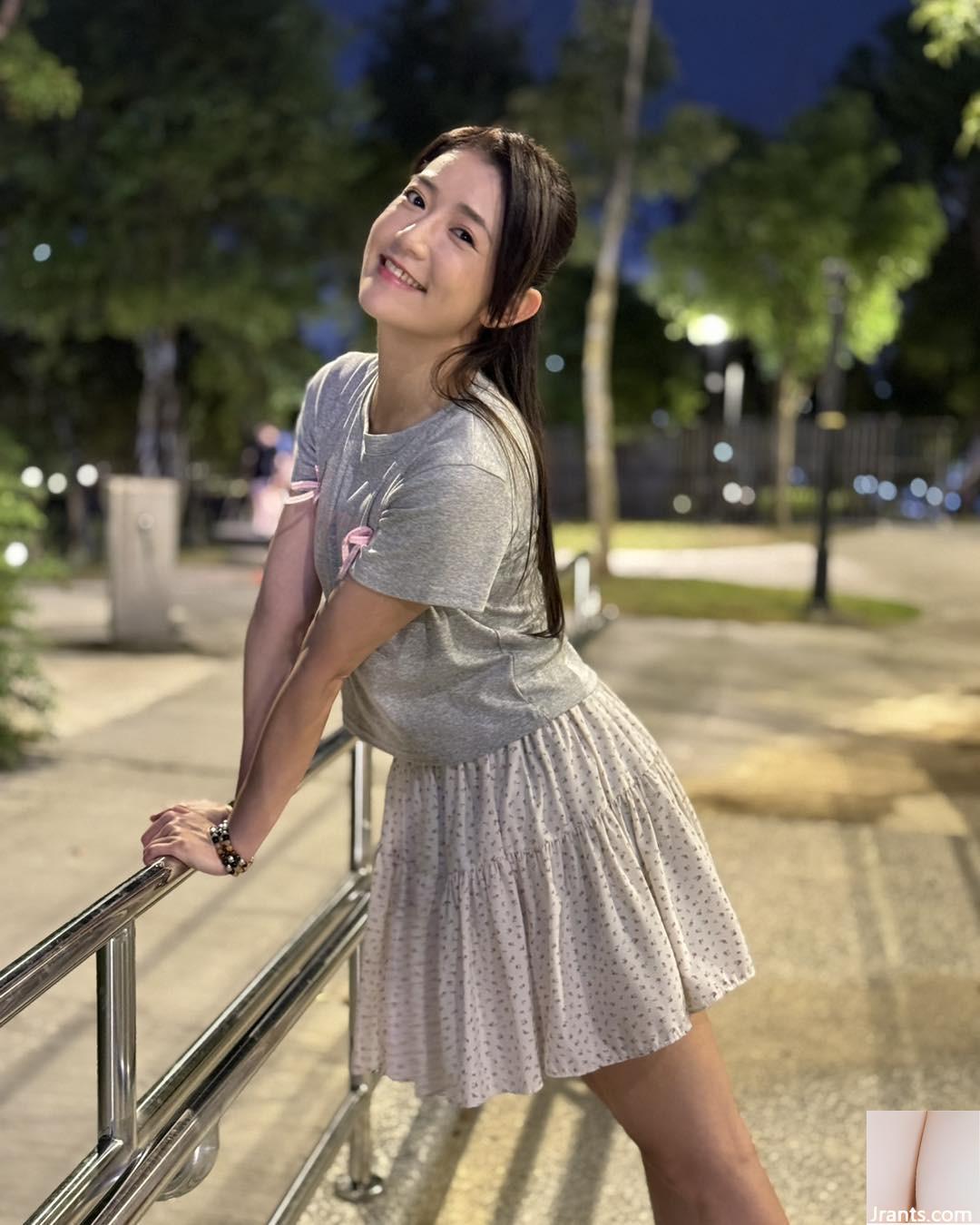 Nụ cười thật quyến rũ đến nỗi “Guo Bitang” đầy quá đến nỗi nó sắp tràn ra với bộ ngực trắng và đẹp (12p) - Ảnh 9