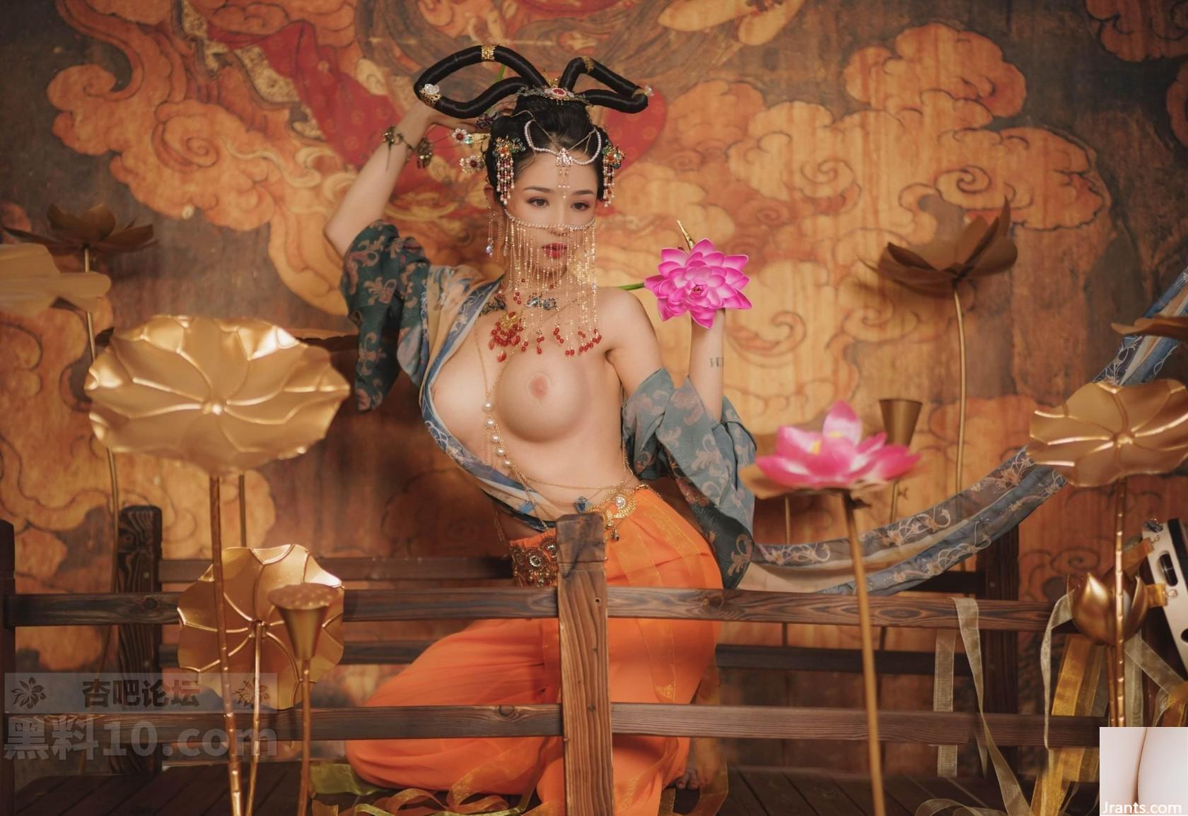 Hanikezi biểu diễn Dunhuang Feitian, cho bạn biết ý nghĩa của việc có vành vàng trên âm hộ của bạn! (14P)