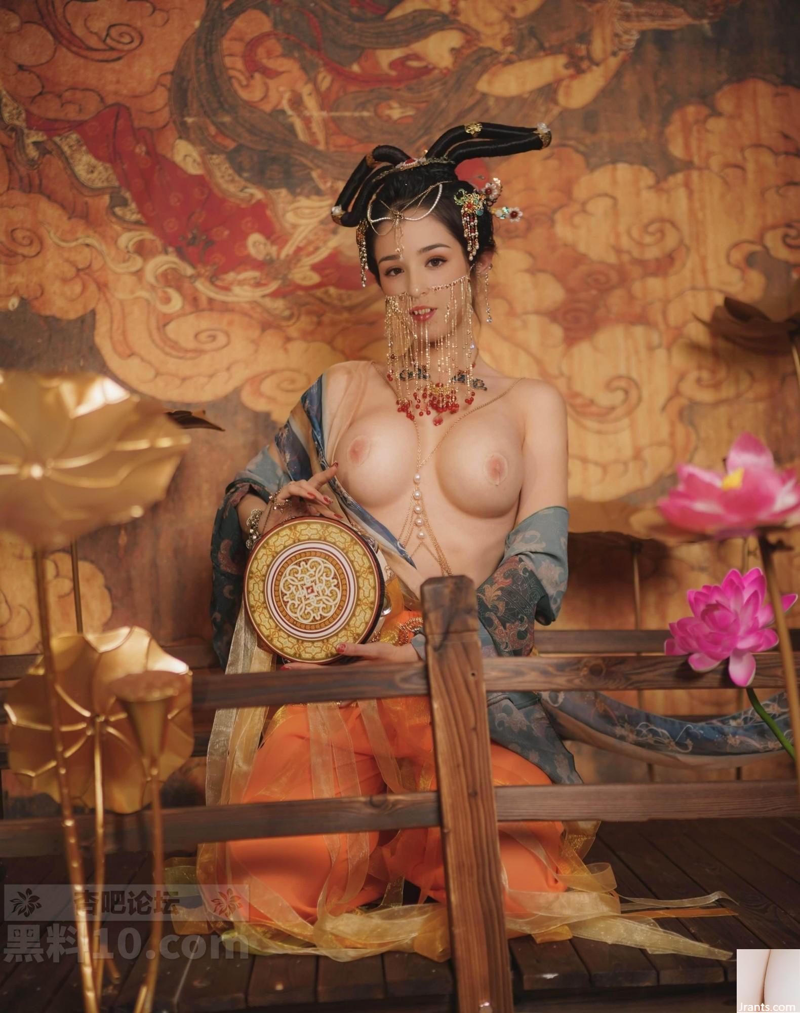 Hanikezi biểu diễn Dunhuang Feitian, cho bạn biết ý nghĩa của việc có vành vàng trên âm hộ của bạn! (14P) - Ảnh 5