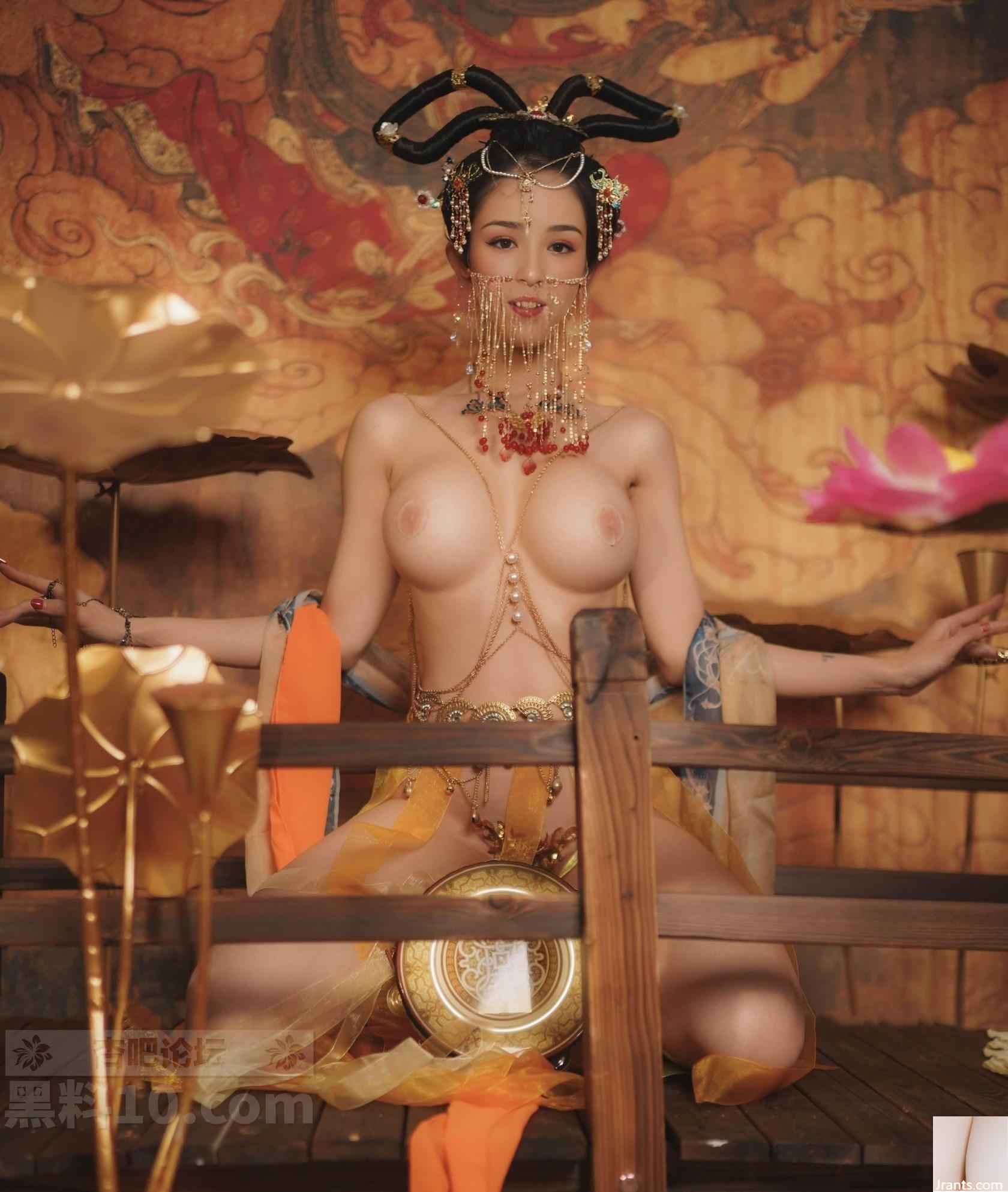 Hanikezi biểu diễn Dunhuang Feitian, cho bạn biết ý nghĩa của việc có vành vàng trên âm hộ của bạn! (14P) - Ảnh 7