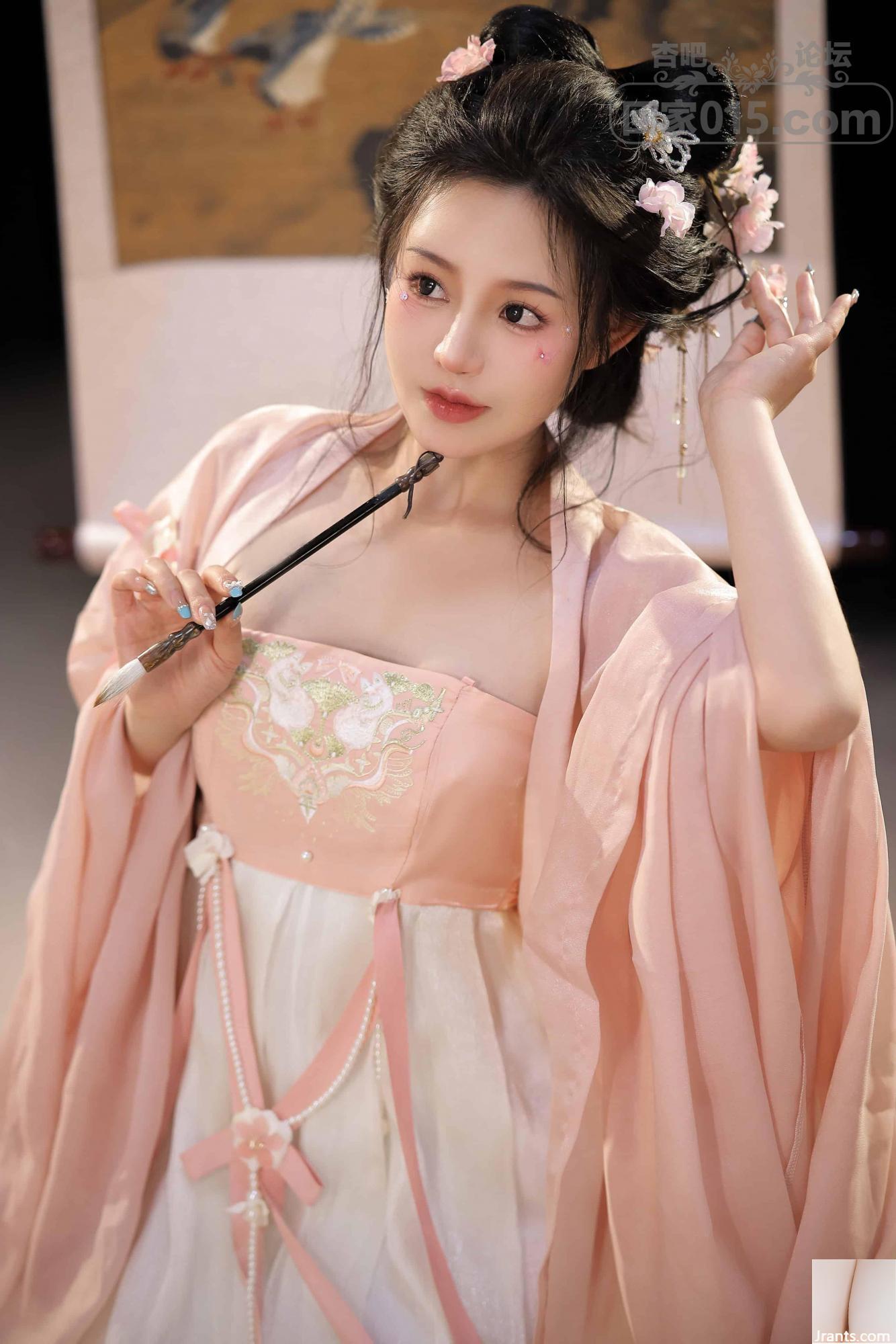 (Tao Nuan Jiang) Phong cách cổ xưa Hanfu và bộ quần áo sặc sỡ bước vào giấc mơ của tôi, thân hình hoàn hảo và thân hình ngọc bích lộ ra (42P) - Ảnh 39
