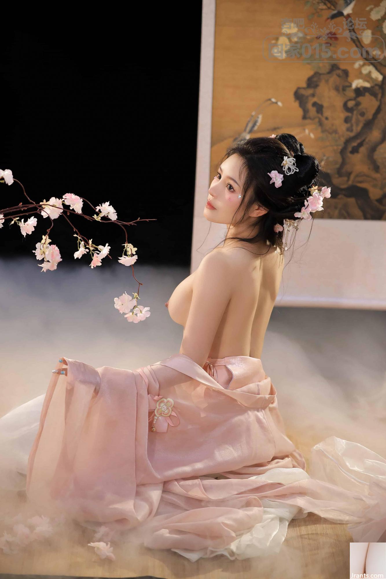 (Tao Nuan Jiang) Phong cách cổ xưa Hanfu và bộ quần áo sặc sỡ bước vào giấc mơ của tôi, thân hình hoàn hảo và thân hình ngọc bích lộ ra (42P) - Ảnh 41