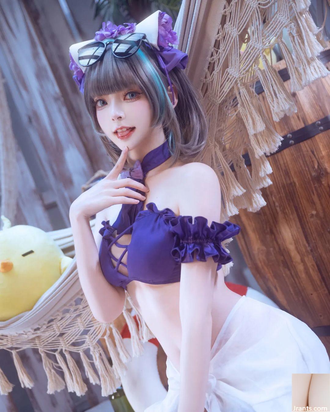 Góc nhìn cực kỳ quyến rũ của Xiehui của người nổi tiếng ngực khủng trên Internet “Zhi Aor” (18P) - Ảnh 6