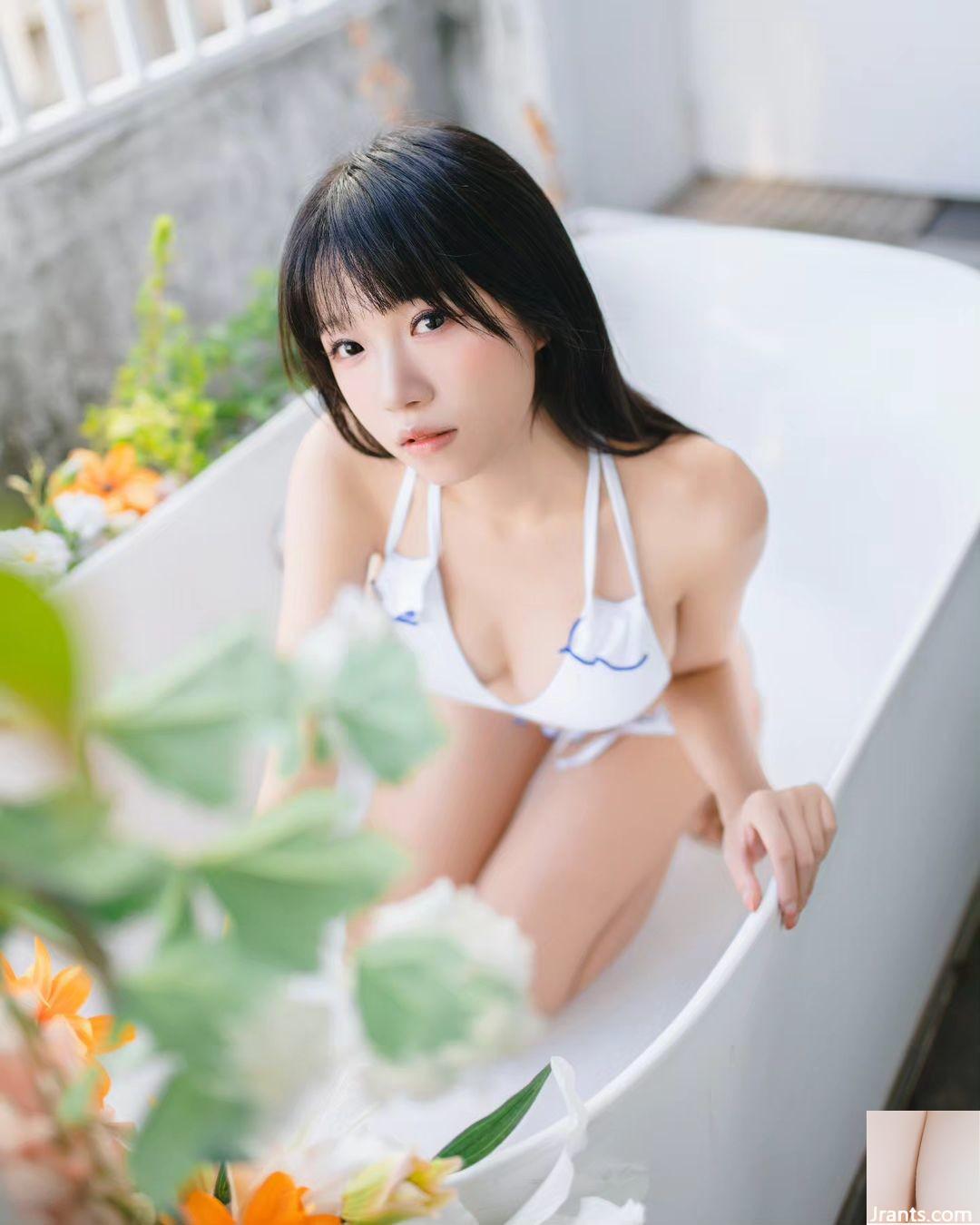 Bộ ngực căng mọng của “Miao Miao Qing”, dáng người trắng trẻo dịu dàng, góc nhìn ngây ngất không chịu nổi (30P) - Ảnh 8