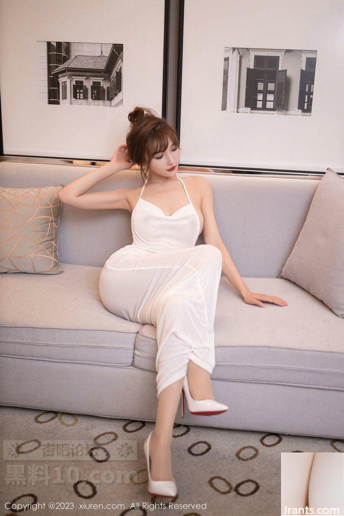 Chiếc váy hai dây màu trắng gợi cảm của Lu Huixuan, dáng người mềm mại và sặc sỡ thật quyến rũ và quyến rũ (27P) - Ảnh 21