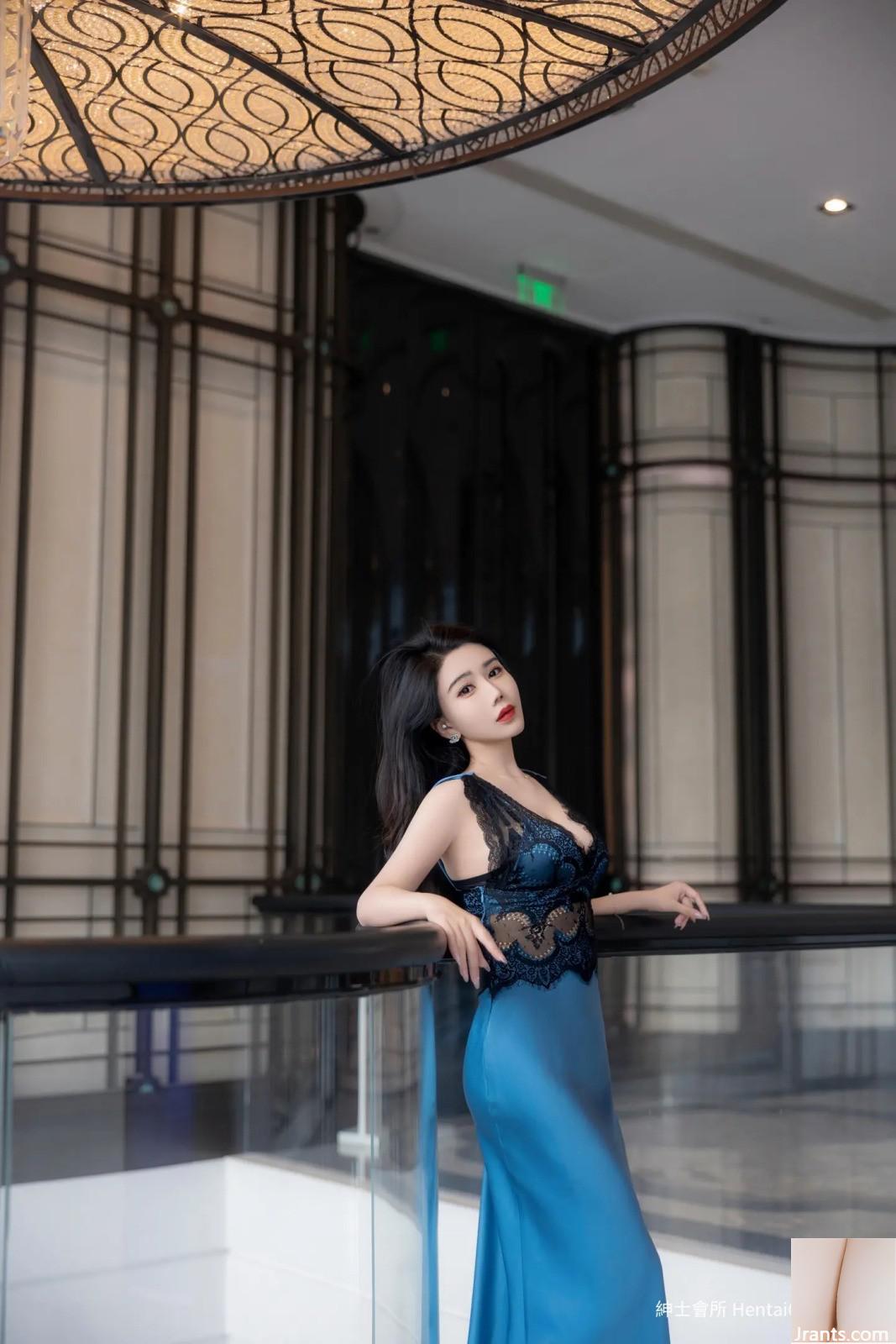 Đồ lót gợi cảm màu xanh Li Ruoxi (81P) - Ảnh 6