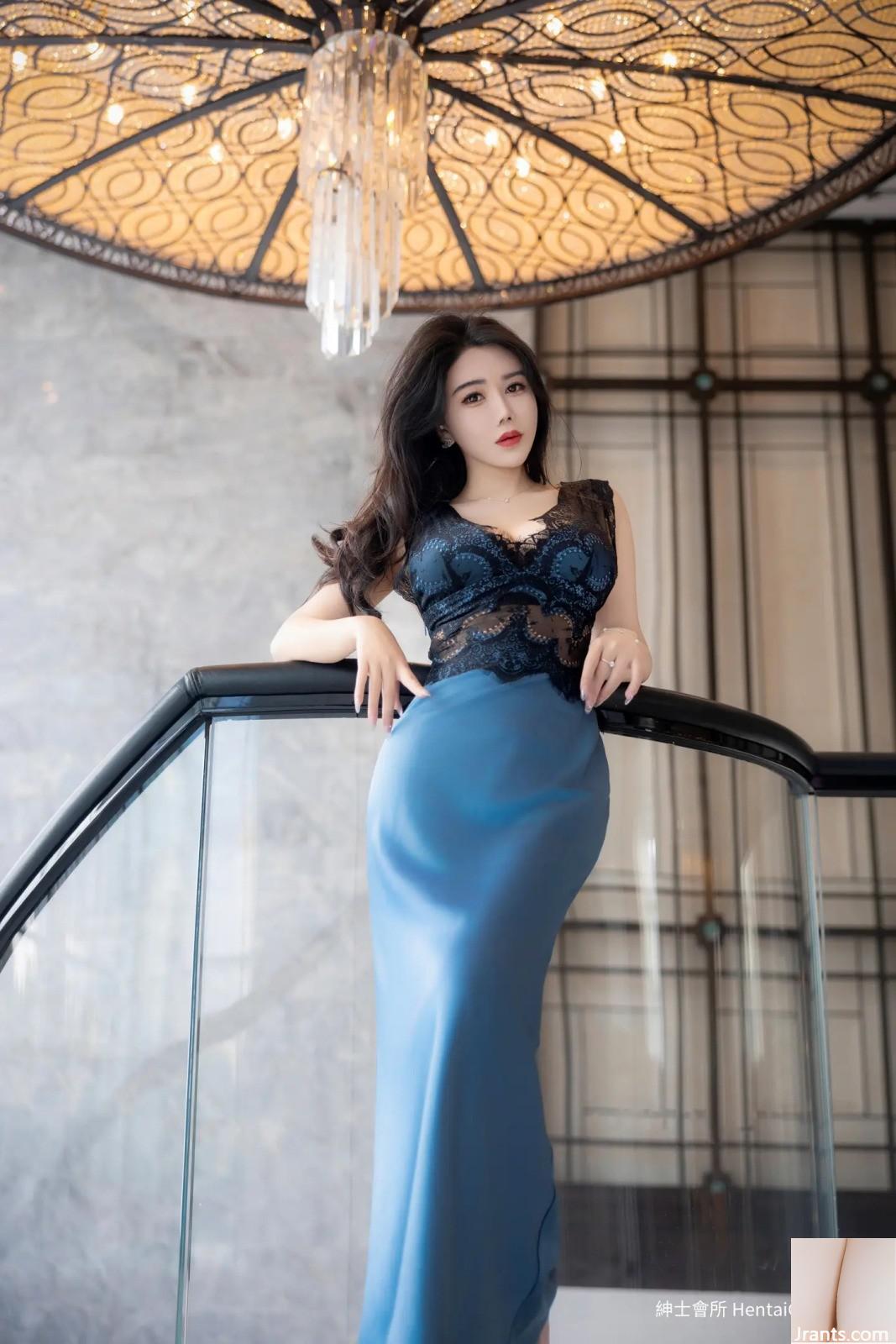 Đồ lót gợi cảm màu xanh Li Ruoxi (81P) - Ảnh 8