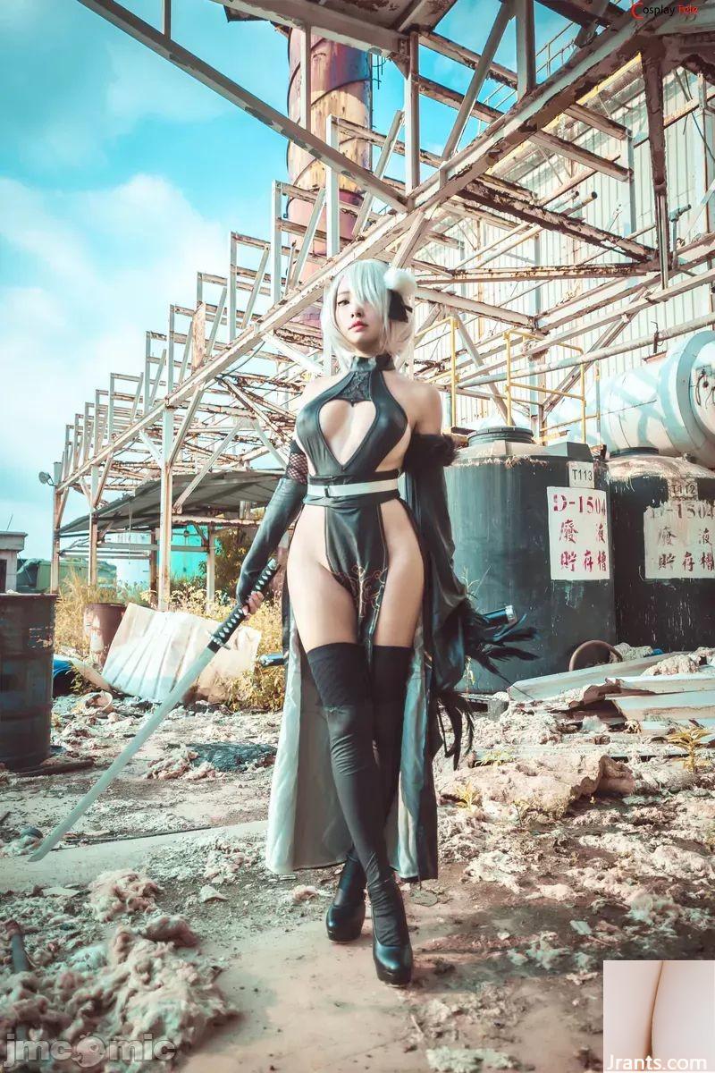 Momo Momo cosplay 2B (39P) - Ảnh 9