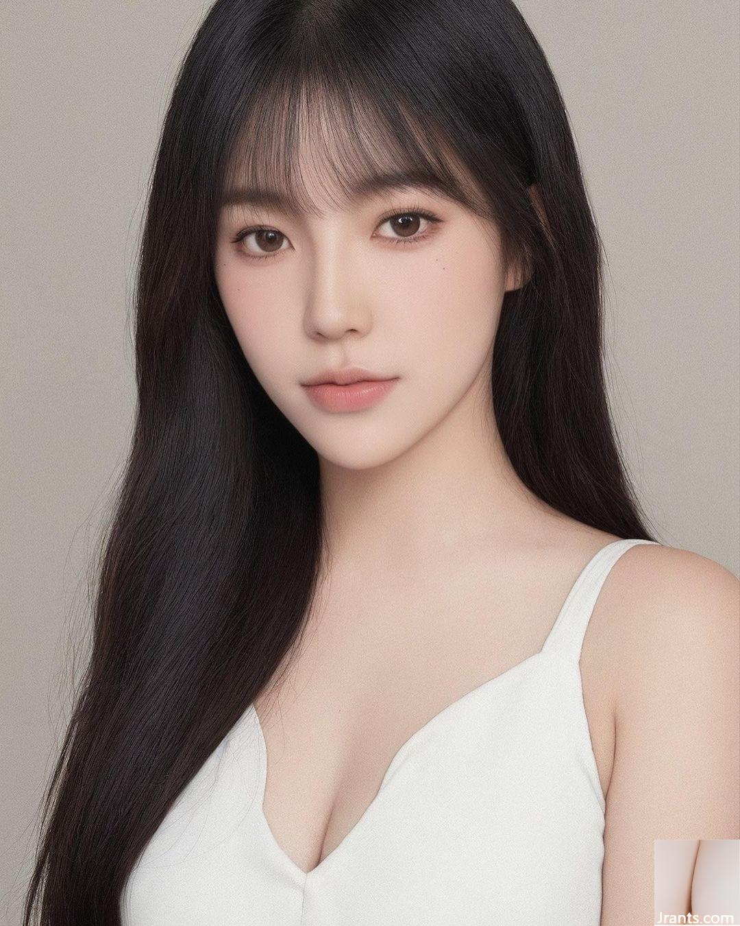 Lượng sữa đầy đặn của “Zhen Zhen” theo phong cách tươi mới tràn vào rãnh sâu trắng như tuyết (24P) - Ảnh 11