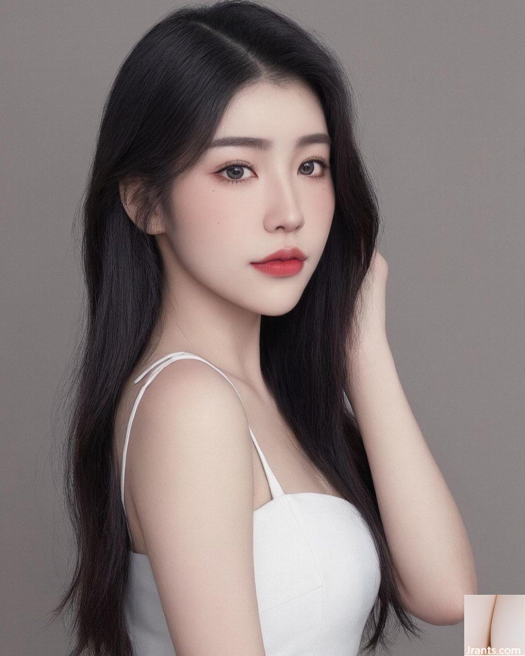 Lượng sữa đầy đặn của “Zhen Zhen” theo phong cách tươi mới tràn vào rãnh sâu trắng như tuyết (24P) - Ảnh 12