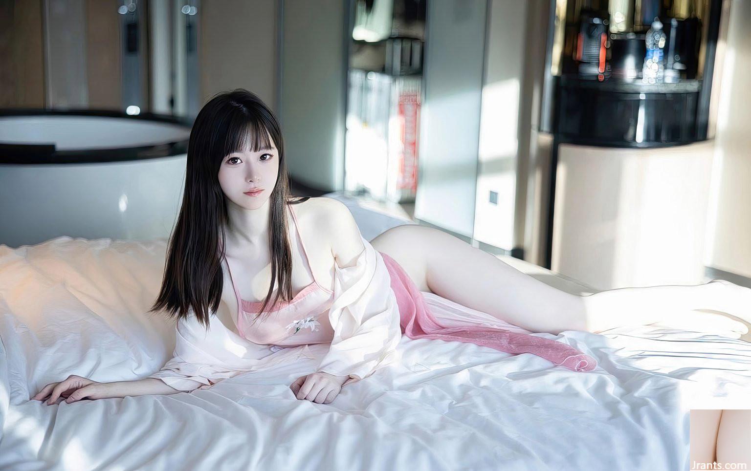 Phần bụng gợi cảm của Lin Youyou, làn da trắng nõn nà, cặp mông đẹp, bộ đồ làm đẹp (15P) - Ảnh 12