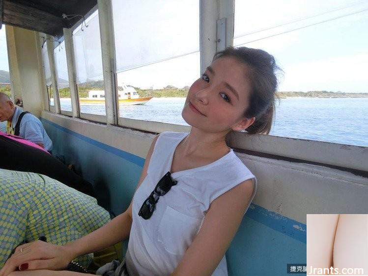 Người mẫu xinh đẹp Han Shengsheng có nụ cười ngọt ngào bên bể bơi (21P) - Ảnh 16