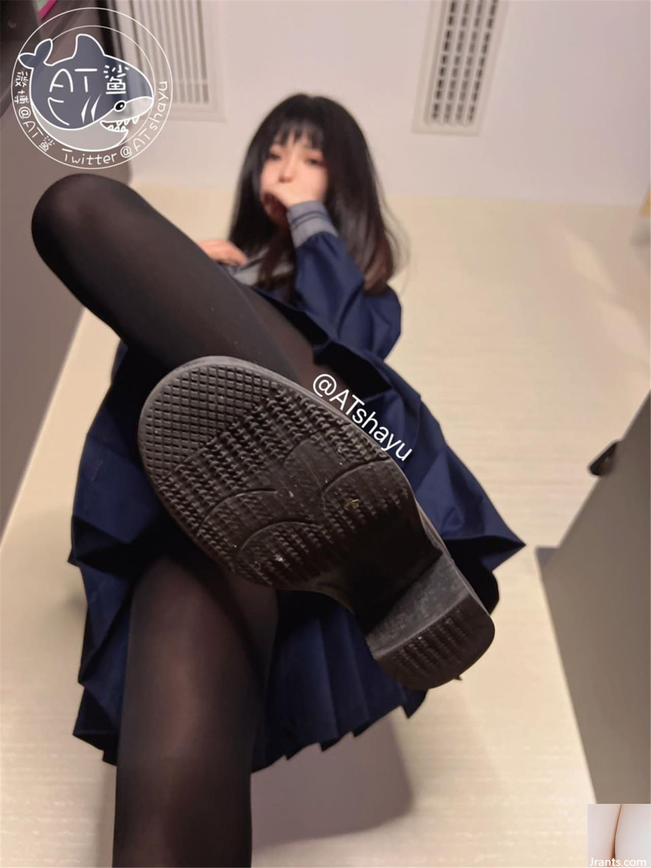 AT shark – Tất đen Cô gái dễ thương (43P) - Ảnh 33