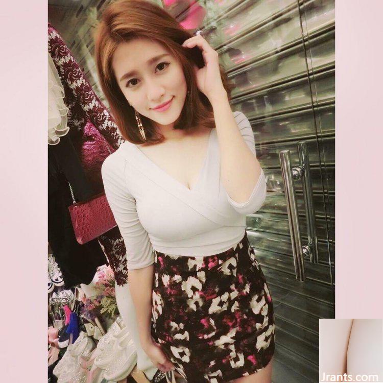 ~Zhou Shanshan~ Từ từ cởi áo khoác để lộ chiếc váy hồng và tấm lưng gợi cảm bắt mắt như bộ ngực xinh đẹp của cô ấy (41P) - Ảnh 8