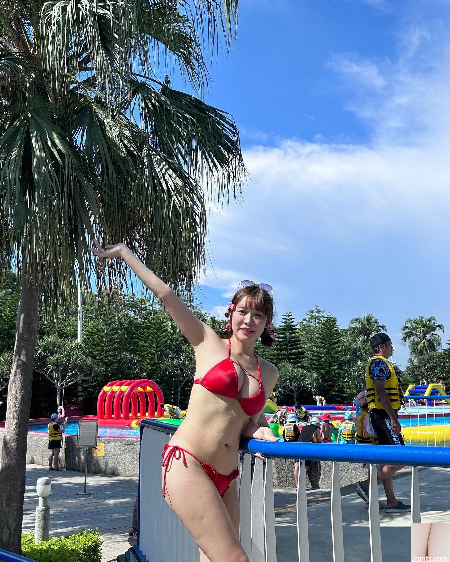 Cô gái ngọt ngào “La Xiaola” có đường rãnh sâu và đầy đặn, lượng đường trong máu tăng vọt trực tiếp (17P) - Ảnh 12