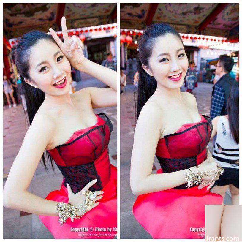 Nữ thần hội chợ (Zeng Tian) dùng băng dính bóp ngực to và thay quần áo, ngực bị đứt và cô hét lên đau đớn (28P) - Ảnh 10