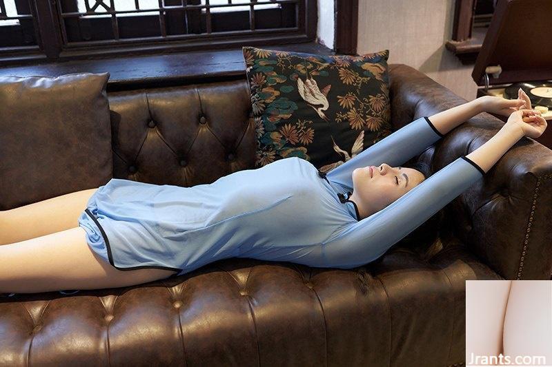 Người đẹp mê hoặc Mengtian không giấu được bộ ngực khủng đầy đặn trong trang phục học sinh Trung Hoa Dân Quốc (47P) - Ảnh 42