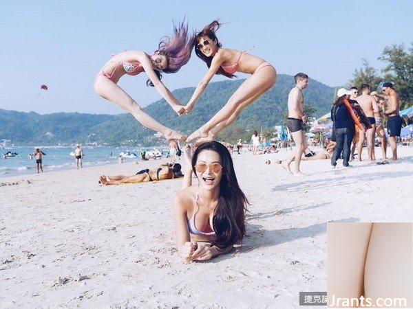 Phiên bản cuối cùng “Human Love” của Imitation Quinlivan ~ Nikita Shu Zichen ~ Hình ảnh ngực khủng đang được người qua đường trên bãi biển theo dõi (22P) - Ảnh 2