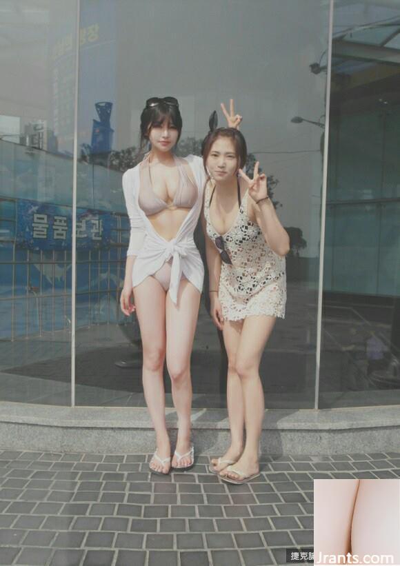 Mỏ neo E-cup với dáng người siêu đẹp ~ BJ Jialin (Hyunseo)~ Chúc mọi người năm mới vui vẻ trong bộ váy bó sát màu đỏ (56P) - Ảnh 29