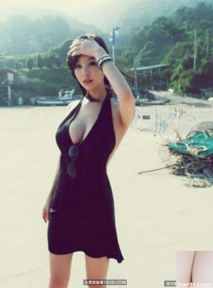 Mỏ neo E-cup với dáng người siêu đẹp ~ BJ Jialin (Hyunseo)~ Chúc mọi người năm mới vui vẻ trong bộ váy bó sát màu đỏ (56P) - Ảnh 36