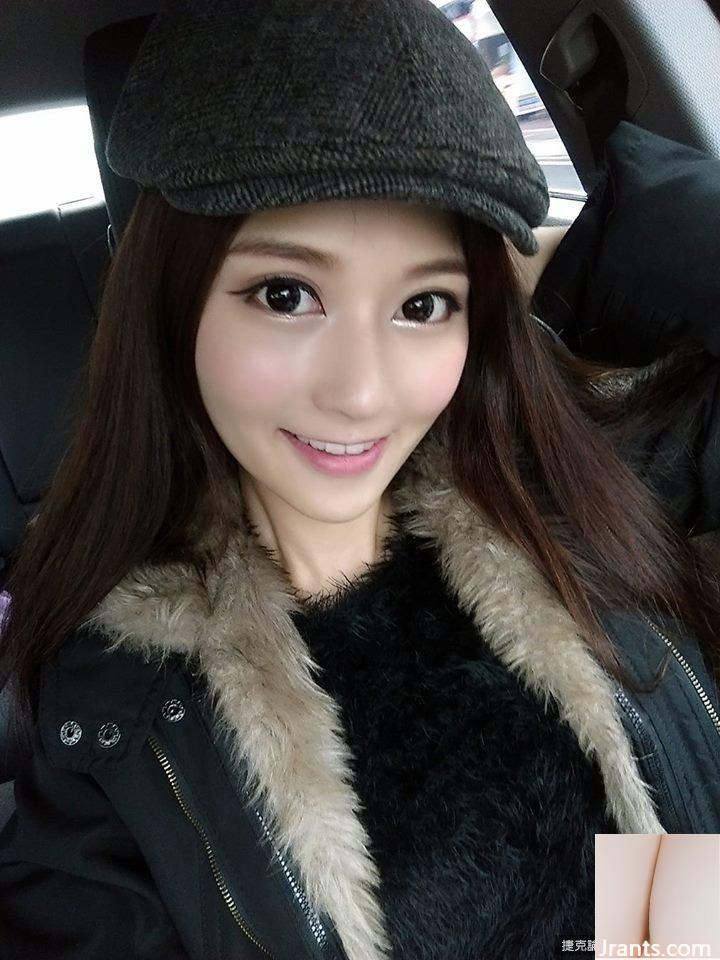 Ngực 32D, ngực và chân đẹp Tiancai ~ Xu Huiling ~ Ảnh selfie cắt thấp trên xe với đường sự nghiệp dài bắt mắt (50P+Facebook) (57P) - Ảnh 34