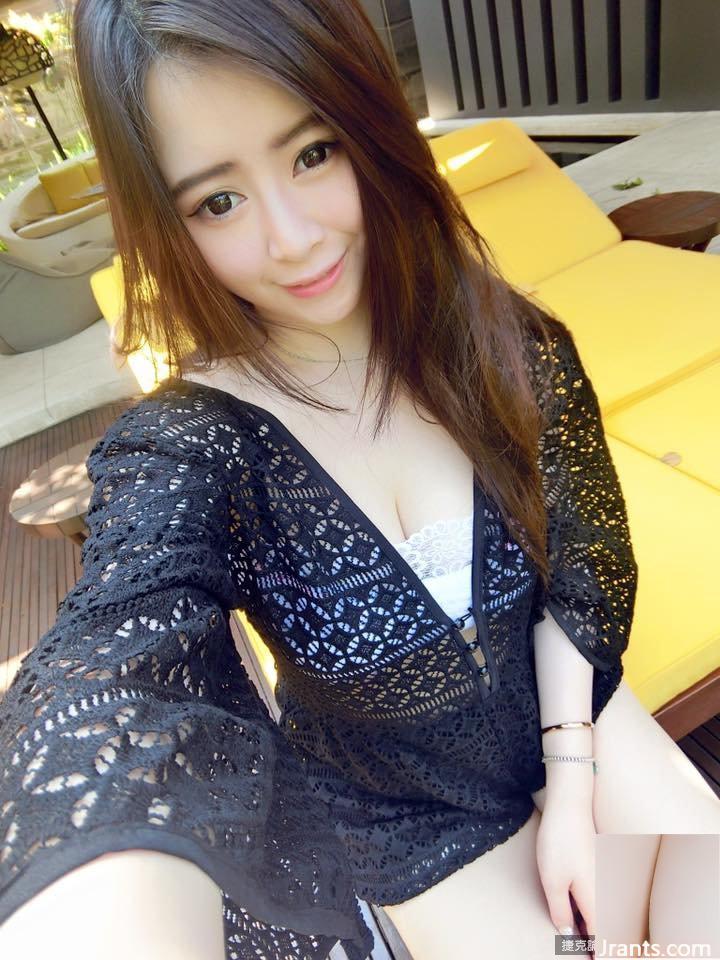 Bà chủ G-cup ~ Liu Liuning ~ selfie bikini đỏ nóng bỏng với vòng nâng tập trung và bộ ngực đẹp quá đầy đặn (69P) - Ảnh 13