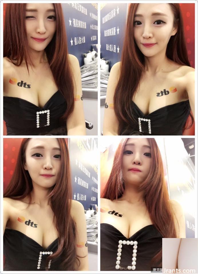 Cô gái gợi cảm với cúp D và đôi mắt điện ~Sanny Wang ~ chụp ảnh tự sướng trong hộp đêm mặc áo khoác và bạn có thể nhìn thấy một con mương sâu ở giữa (26P) - Ảnh 20