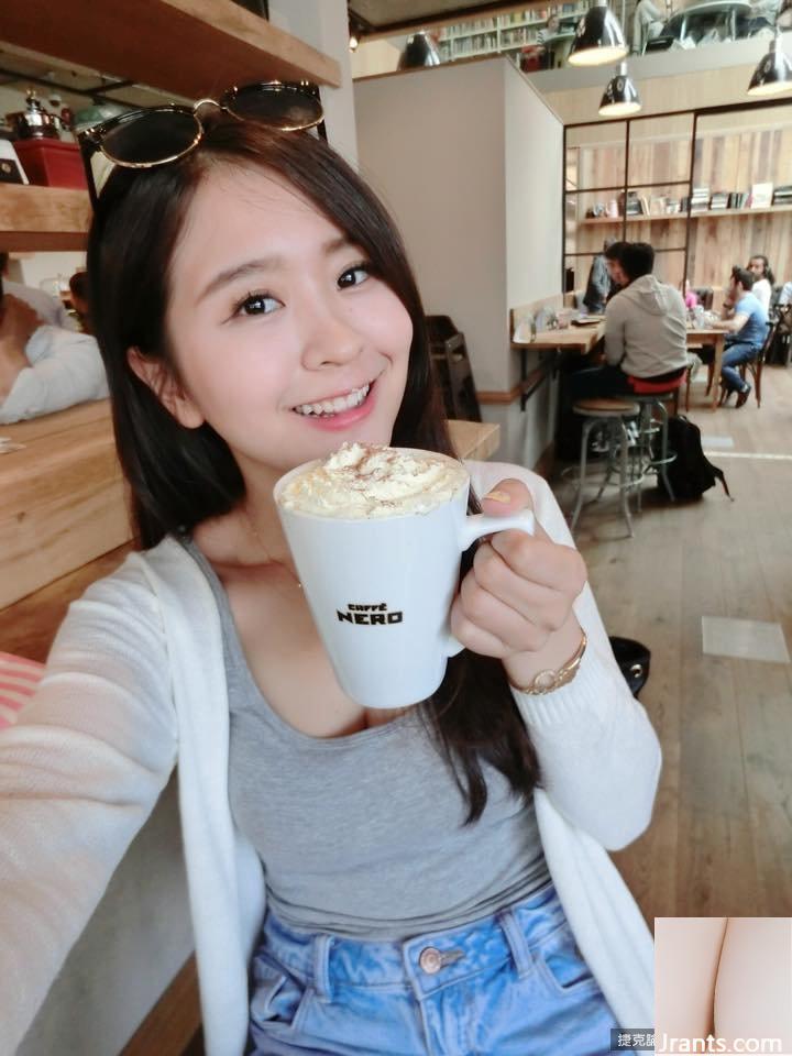 Một cô gái xinh đẹp với bộ ngực 34E ~ Quanquan (Guo Yanling) ~ Mặc bikini ngâm mình trong suối nước nóng và uống rượu trong khách sạn Iceland (? Siêu thoải mái (38P) - Ảnh 30