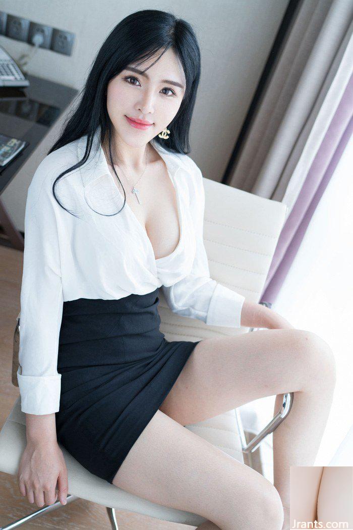 Bộ trang phục CV gợi cảm của nữ thư ký nơi làm việc Liu Yuer thật quyến rũ và mê hoặc (50P) - Ảnh 18