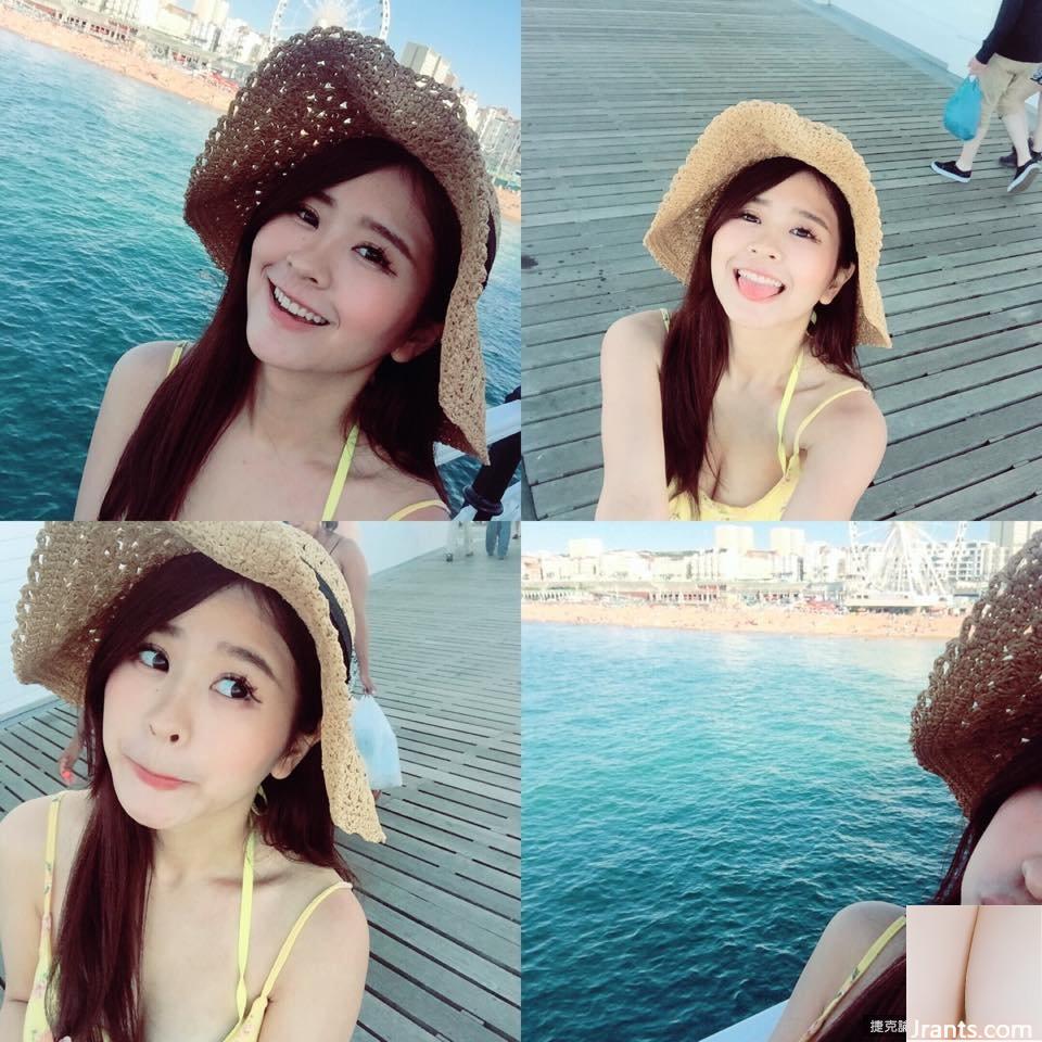 Một cô gái xinh đẹp với bộ ngực 34E ~ Quanquan (Guo Yanling) ~ Mặc bikini ngâm mình trong suối nước nóng và uống rượu trong khách sạn Iceland (? Siêu thoải mái (38P) - Ảnh 35