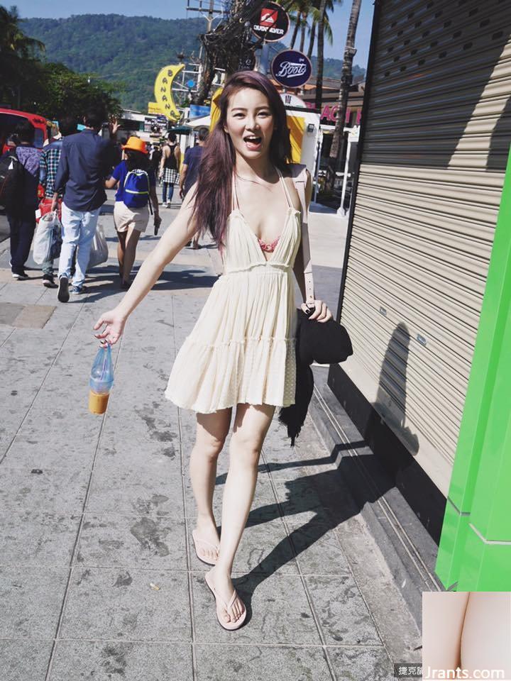 Hot girl chân dài Shu Zichen với hình chữ V khoét sâu kéo dài đến rốn đứng lộn ngược trên lưng ngựa trên bãi biển (48P) - Ảnh 36