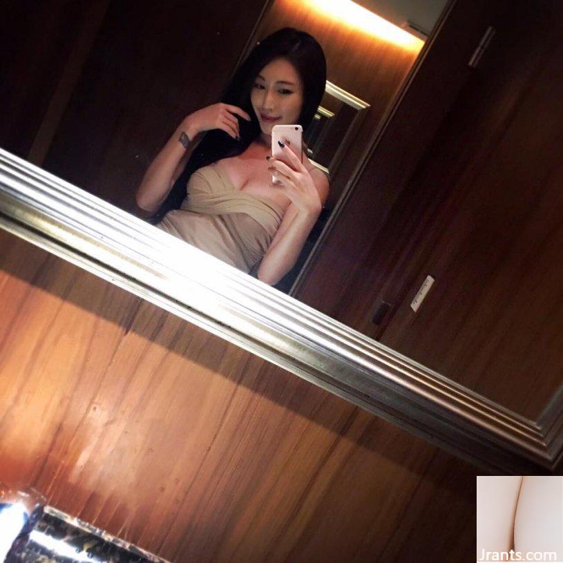 Cô gái nóng bỏng và quyến rũ 32C với đôi chân đẹp ~ Gong Yingxuan ~ Ảnh selfie ngực khủng trong bộ bikini đen khiến bãi biển đẹp tức thì (38P) - Ảnh 16